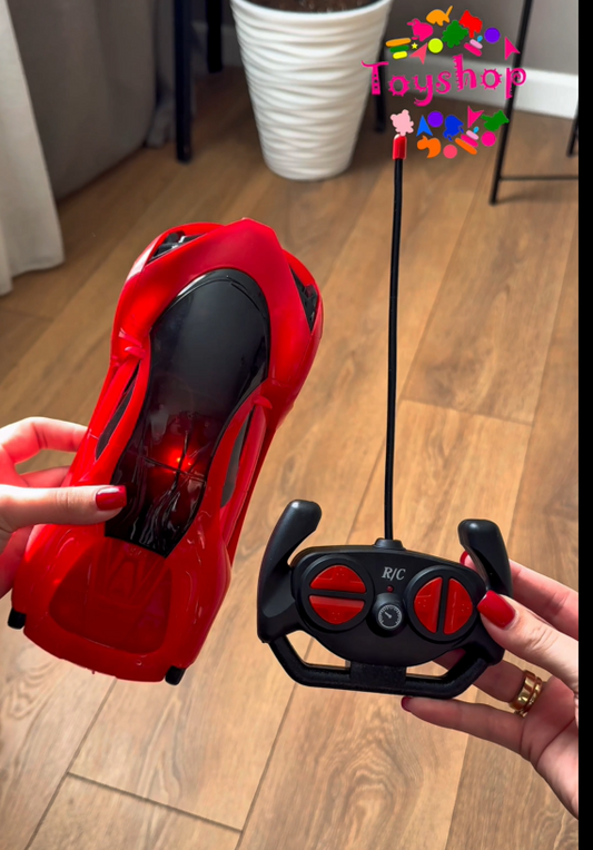 პულტიანი მანათობელი მანქანა წითელი