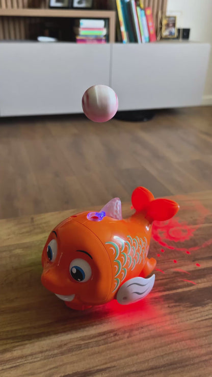 მოსიარულე მანათობელი თევზი Nemo ბურთით Cute Fish