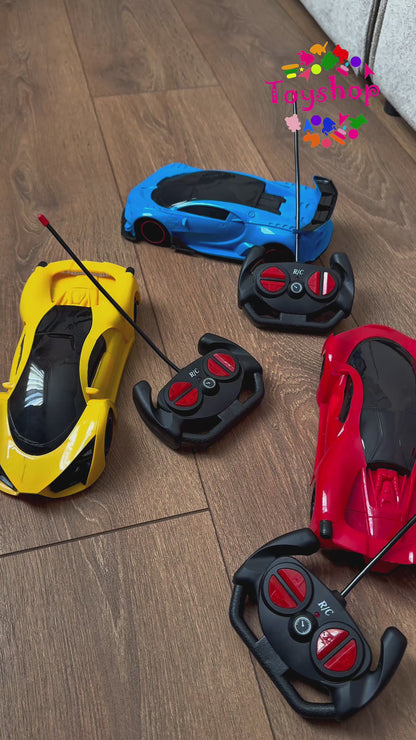 პულტიანი მანათობელი მანქანა ყვითელი